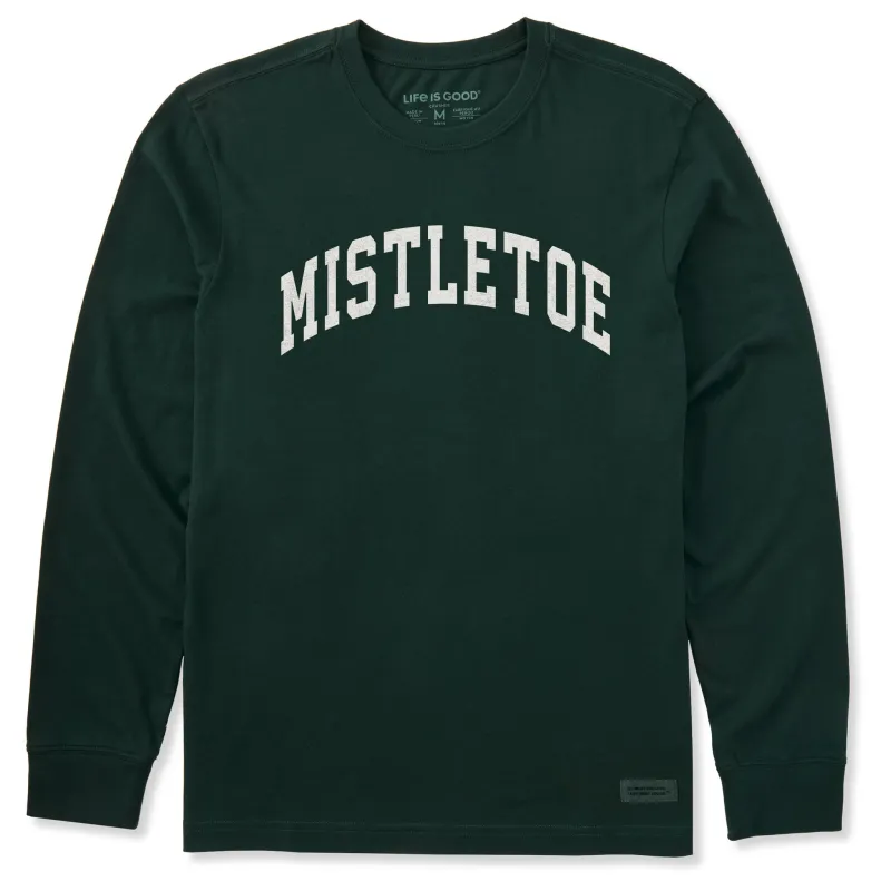 Men's Mistletoe Arch Long Sleeve Crusher Tee sold by Life is Good