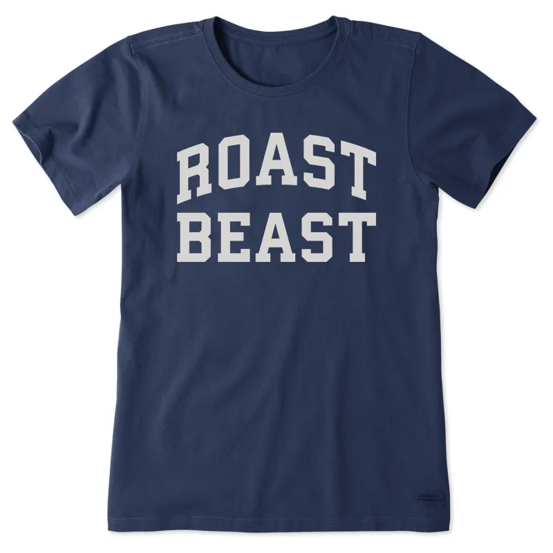 Women's Roast Beast Arch Short Sleeve Crusher Tee sold by Life is Good
