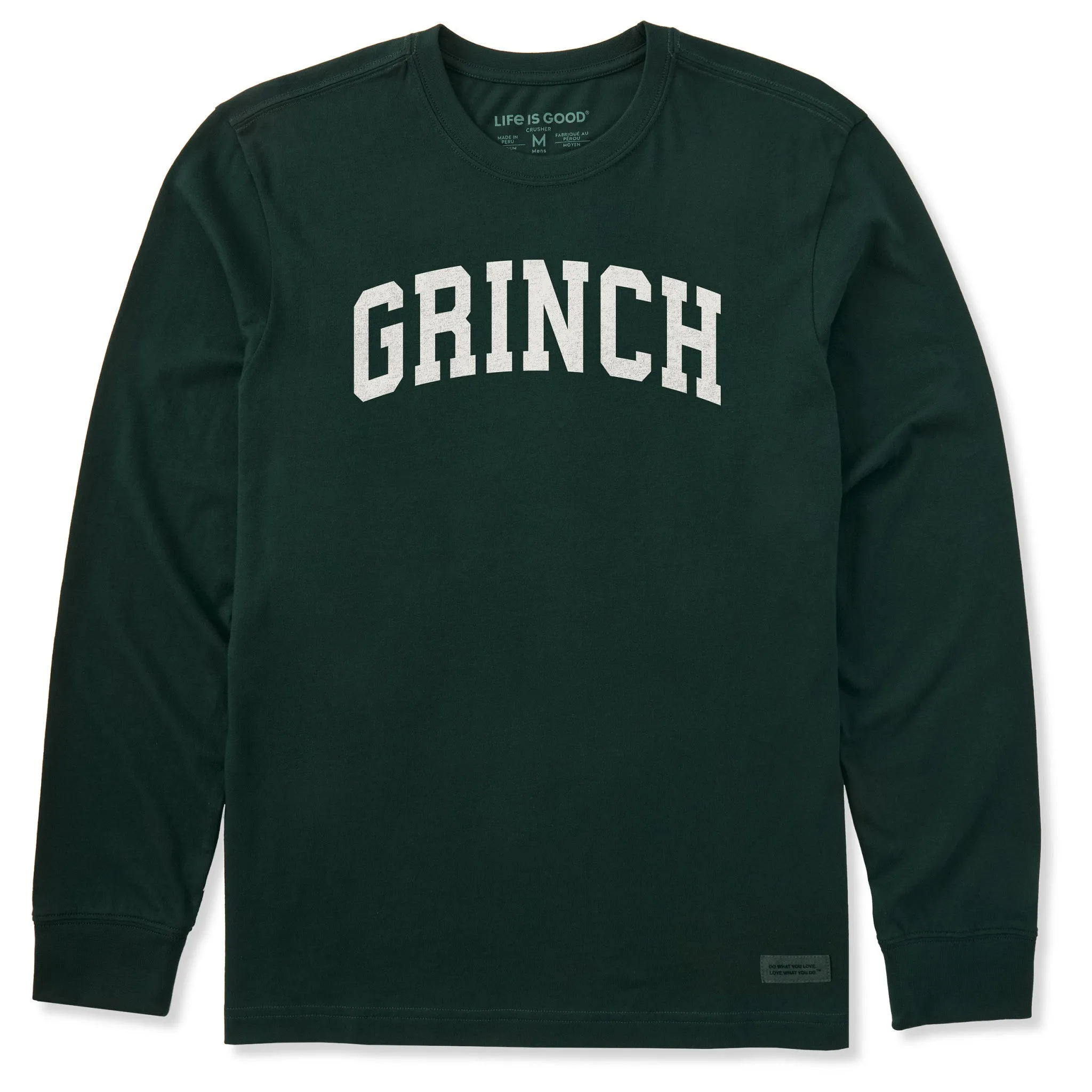 Men's Another Grinch Arch Long Sleeve Crusher Tee sold by Life is Good