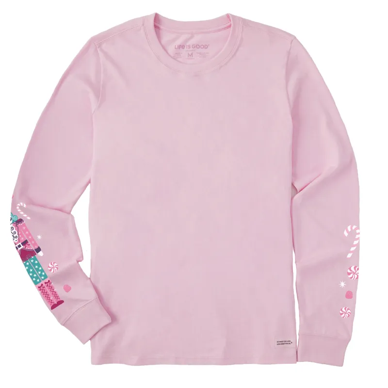 Women's Sparkle Nutcracker Long Sleeve Crusher Tee sold by Life is Good