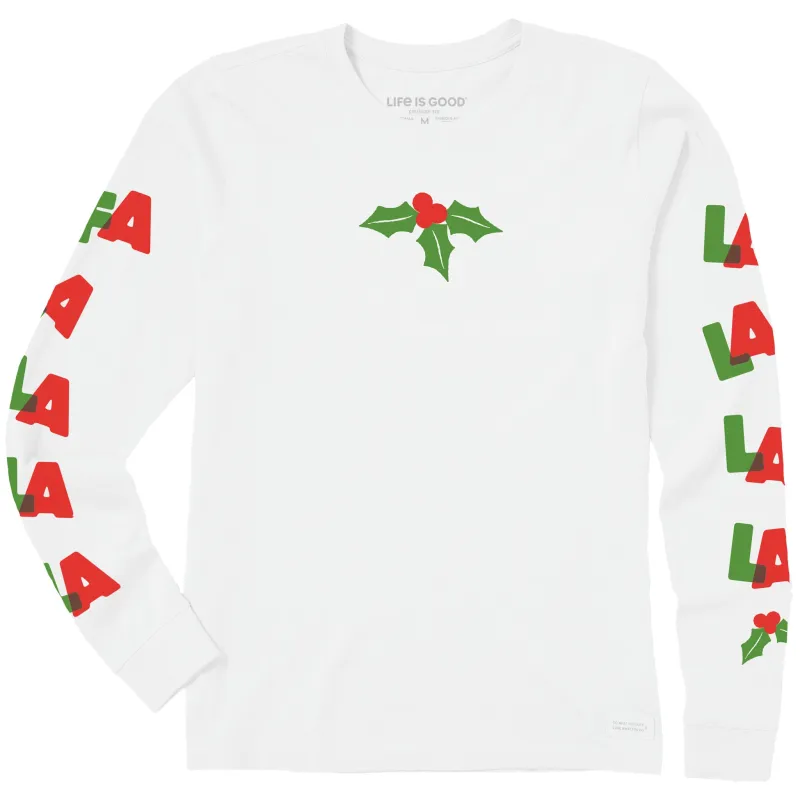 Women's Fa La La La La Long Sleeve Crusher Tee sold by Life is Good