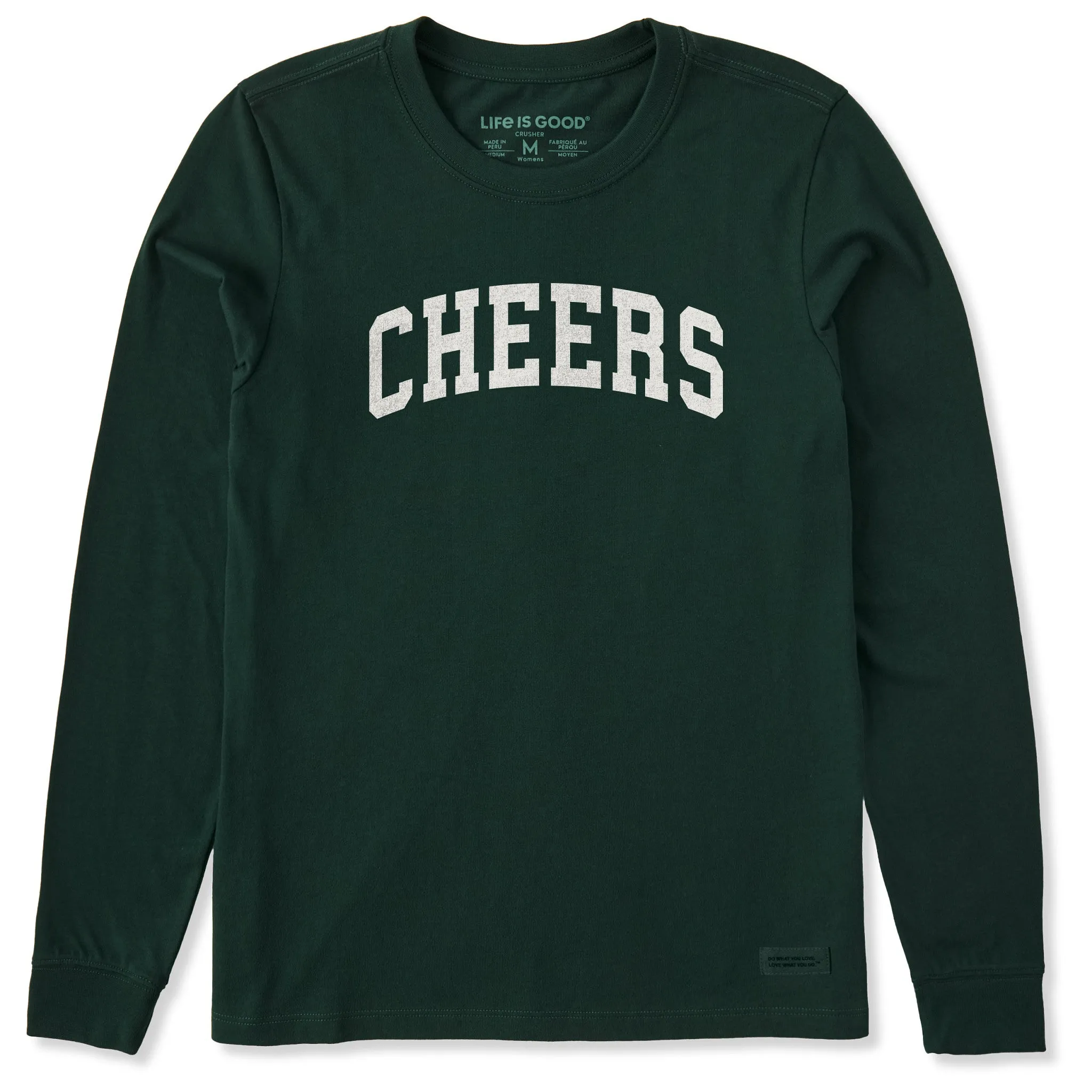 Women's Cheers Arch Long Sleeve Crusher Tee sold by Life is Good