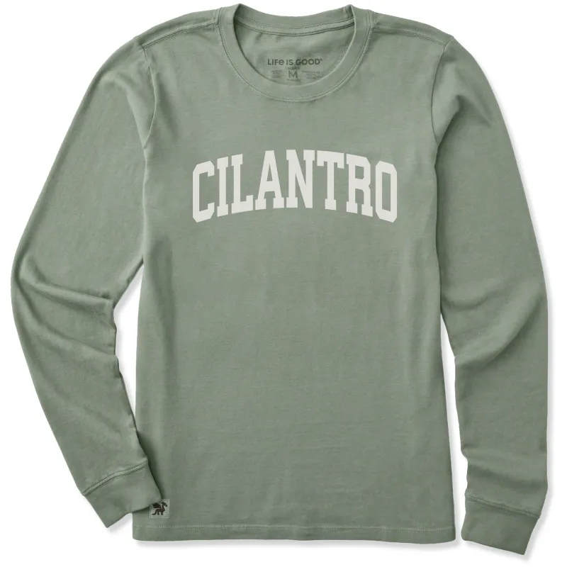 Women's Cilantro Arch Long Sleeve Crusher Tee sold by Life is Good