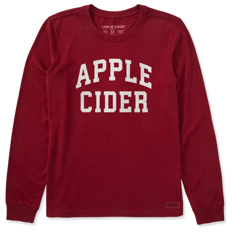 Women's Apple Cider Arch Long Sleeve Crusher Tee sold by Life is Good