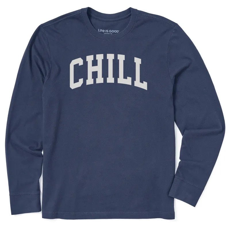 Men's Chill Arch Long Sleeve Crusher Tee sold by Life is Good
