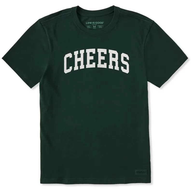 Men's Cheers Arch Short Sleeve Crusher Tee sold by Life is Good