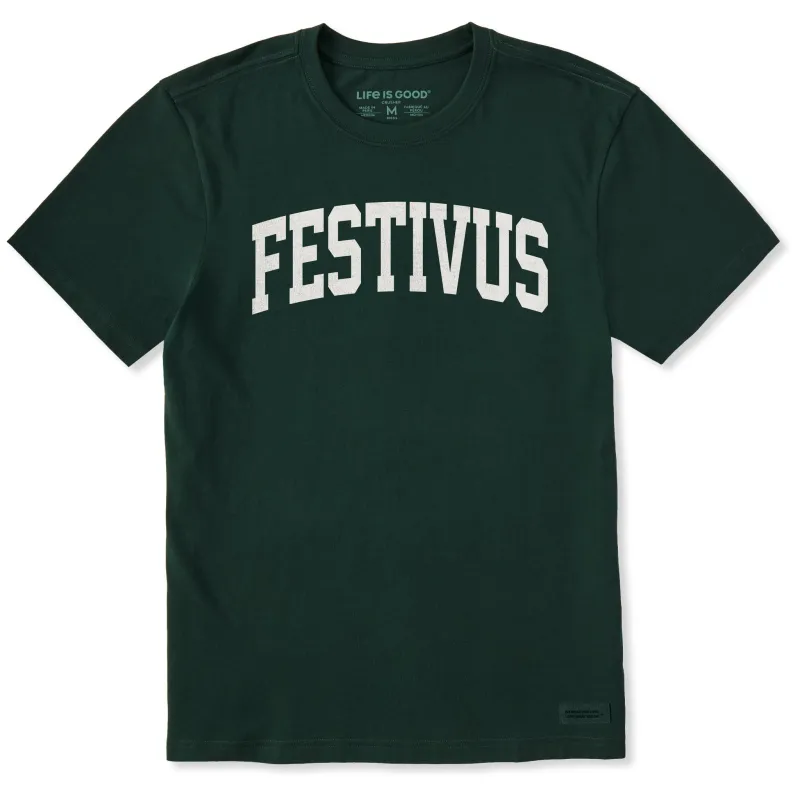 Men's Festivus Arch Short Sleeve Crusher Tee sold by Life is Good