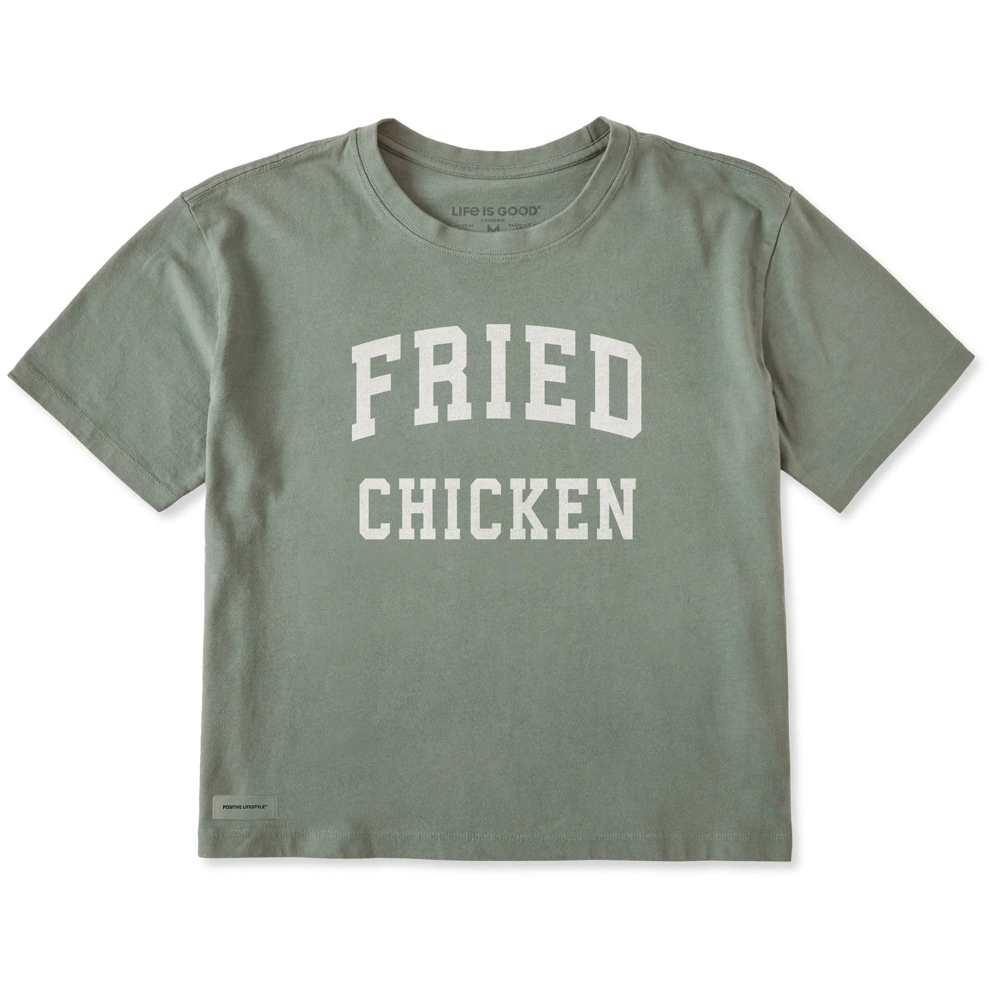 Women's Fried Chicken Arch Short Sleeve Crusher Boxy Tee sold by Life is Good