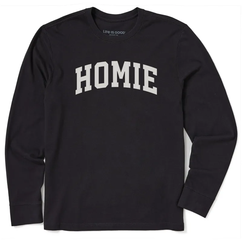 Men's Homie Arch Long Sleeve Crusher Tee made by Life is Good