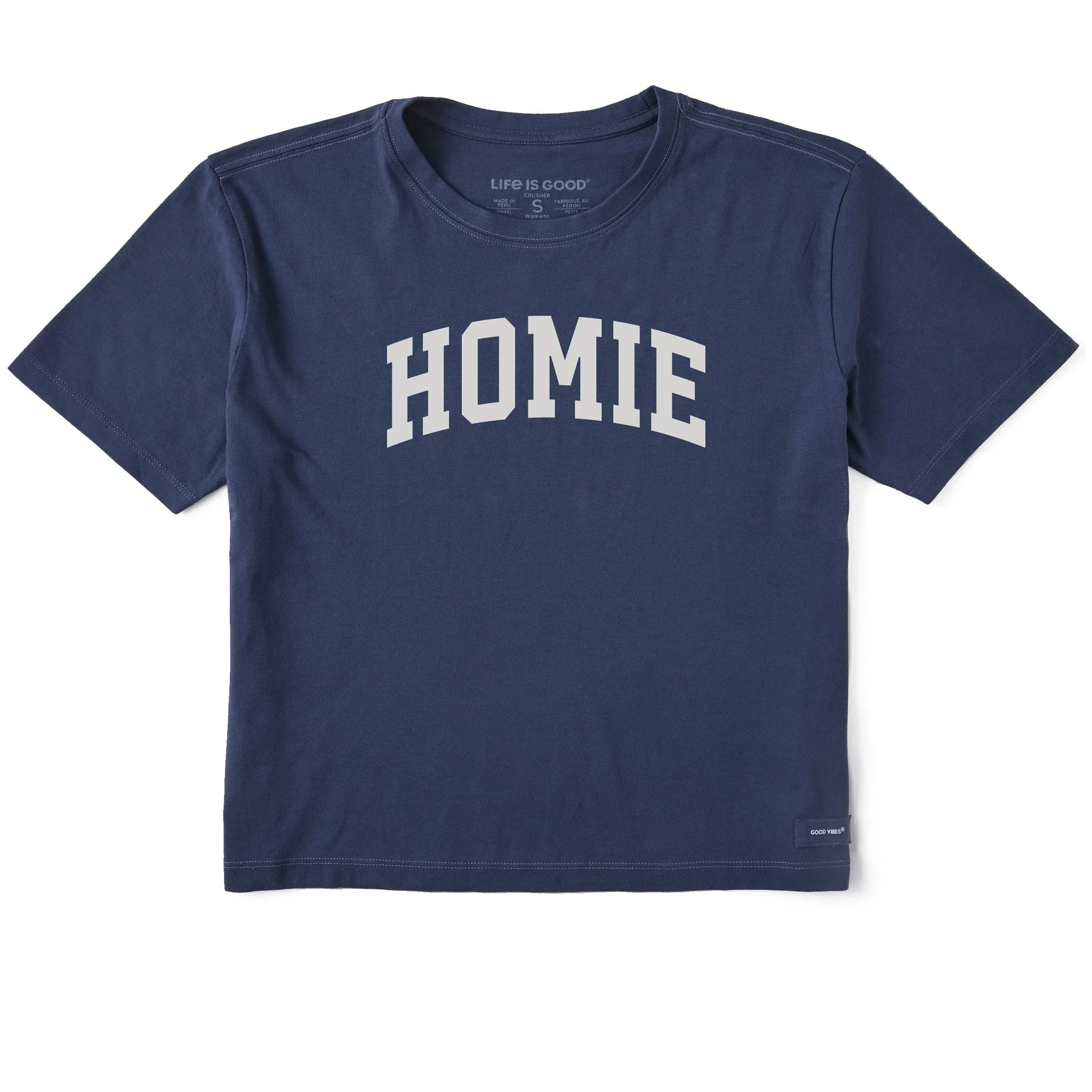 Women's Homie Arch Short Sleeve Crusher Boxy Tee sold by Life is Good