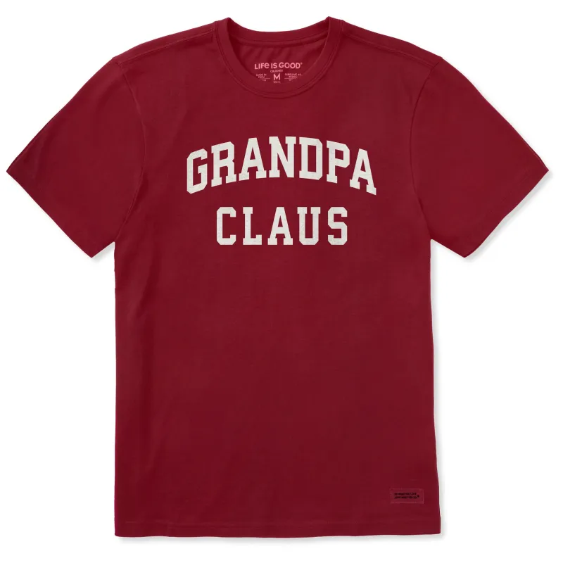 Men's Grandpa Claus Arch Short Sleeve Crusher Tee sold by Life is Good