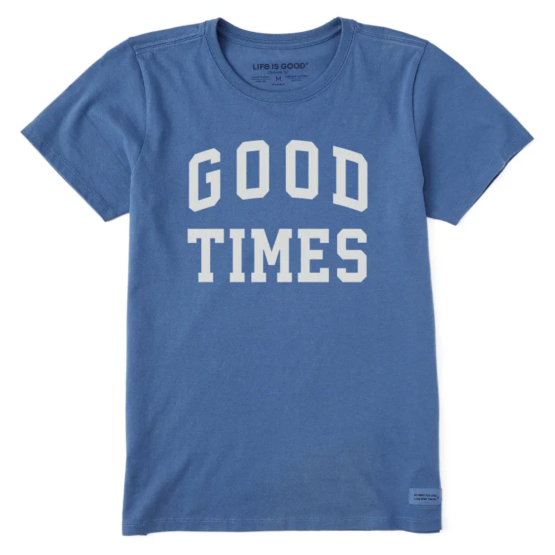 Women's Good Times Arch Short Sleeve Crusher Tee sold by Life is Good