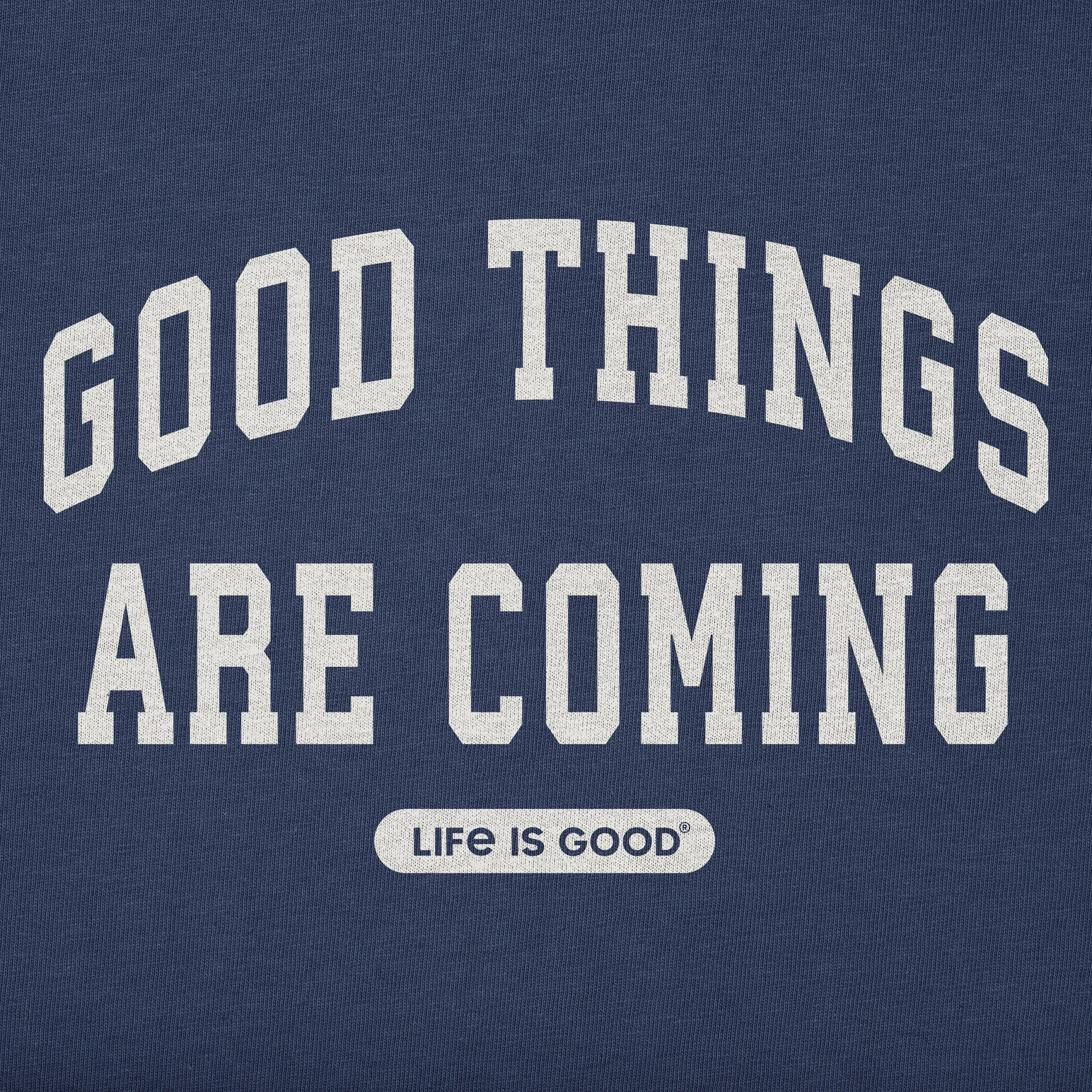 Men's Good Things are Coming Arch Long Sleeve Crusher Tee sold by Life is Good product image thumbnail 2