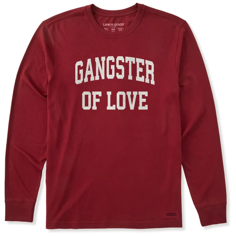 Men's Gangster of Love Arch Long Sleeve Crusher Tee sold by Life is Good