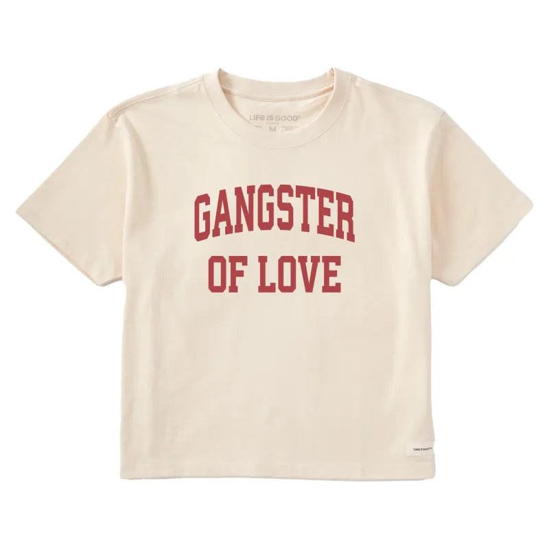 Women's Gangster of Love Arch Short Sleeve Crusher Boxy Tee sold by Life is Good
