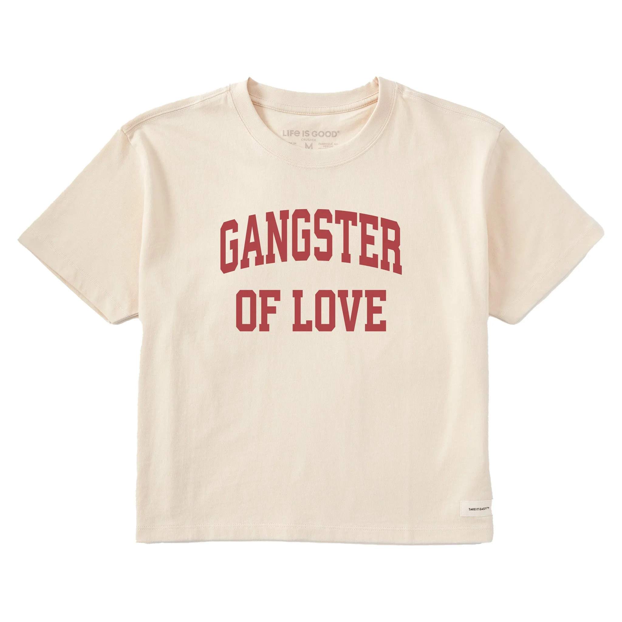 Women's Gangster of Love Arch Short Sleeve Crusher Boxy Tee sold by Life is Good