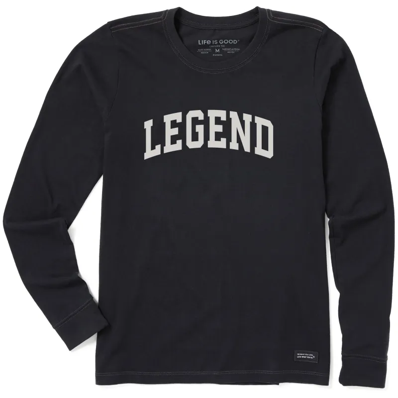 Women's Legend Arch Long Sleeve Crusher Tee sold by Life is Good
