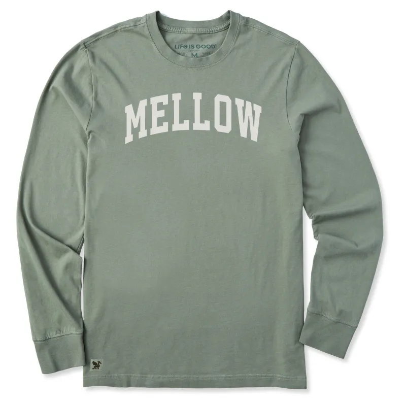 Men's Mellow Arch Long Sleeve Crusher Tee sold by Life is Good