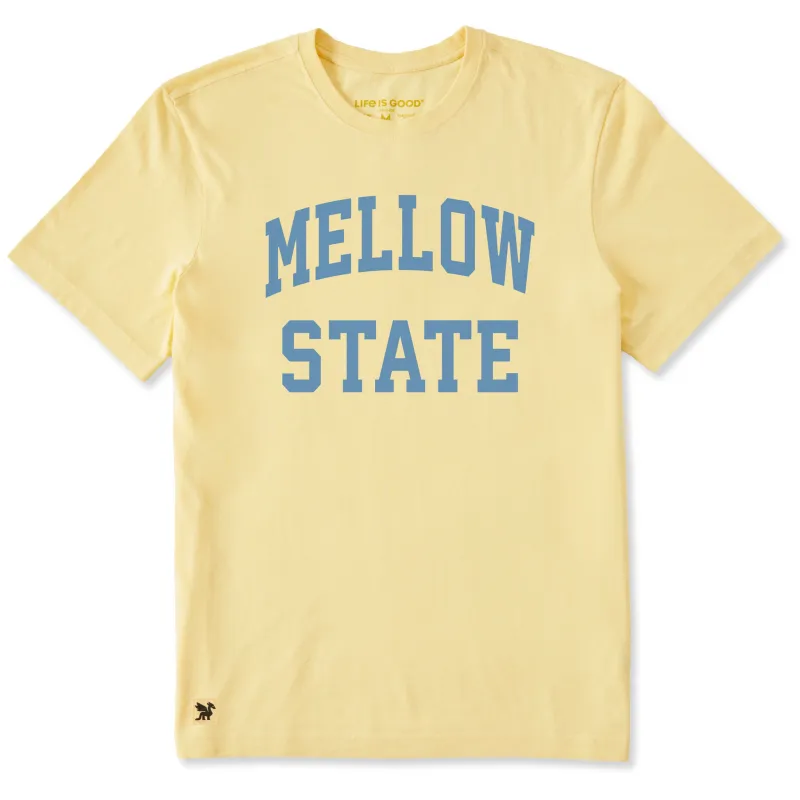 Men's Mellow State Arch Short Sleeve Crusher Tee sold by Life is Good