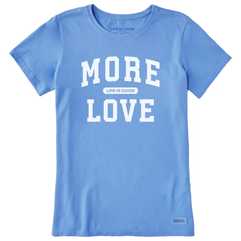 Women's More Love Arch Short Sleeve Crusher Tee sold by Life is Good