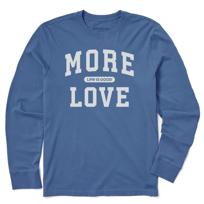 Men's More Love Arch Long Sleeve Crusher Tee sold by Life is Good