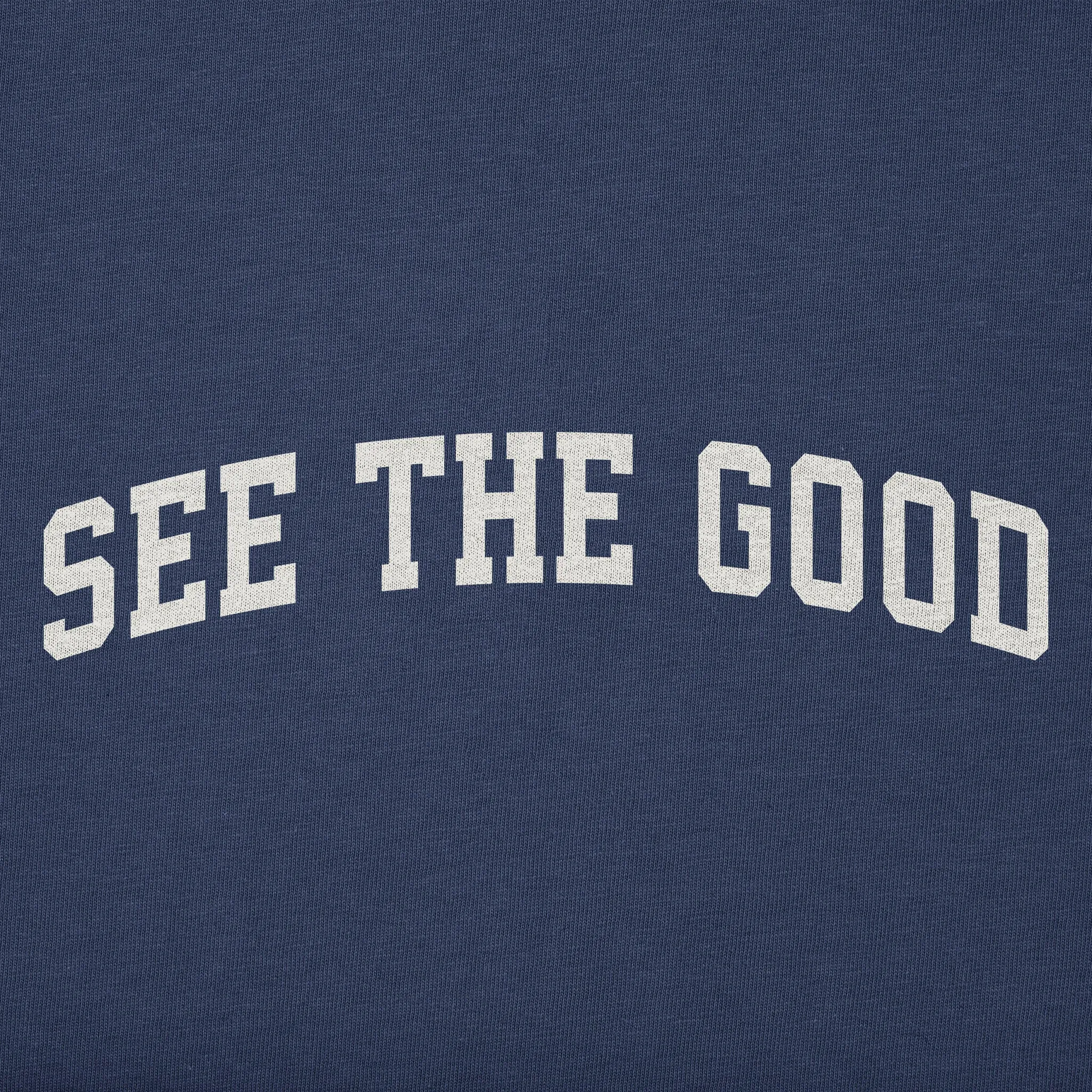 Women's See the Good Arch Long Sleeve Crusher Vee sold by Life is Good product image thumbnail 2