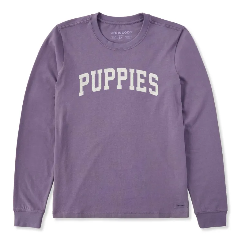 Women's Puppies Arch Long Sleeve Crusher Tee made by Life is Good