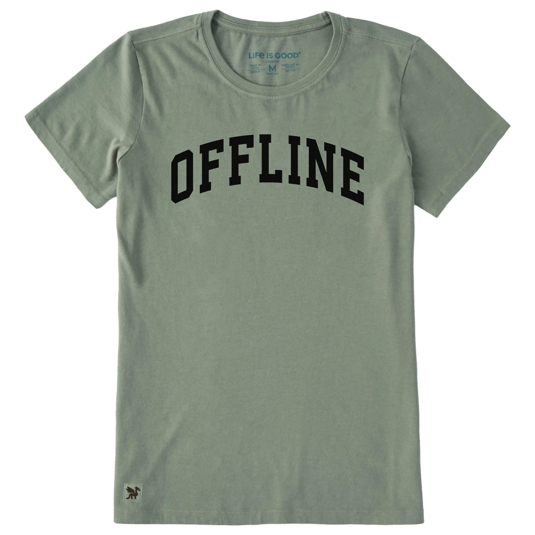 Women's Offline Arch Short Sleeve Crusher Tee sold by Life is Good