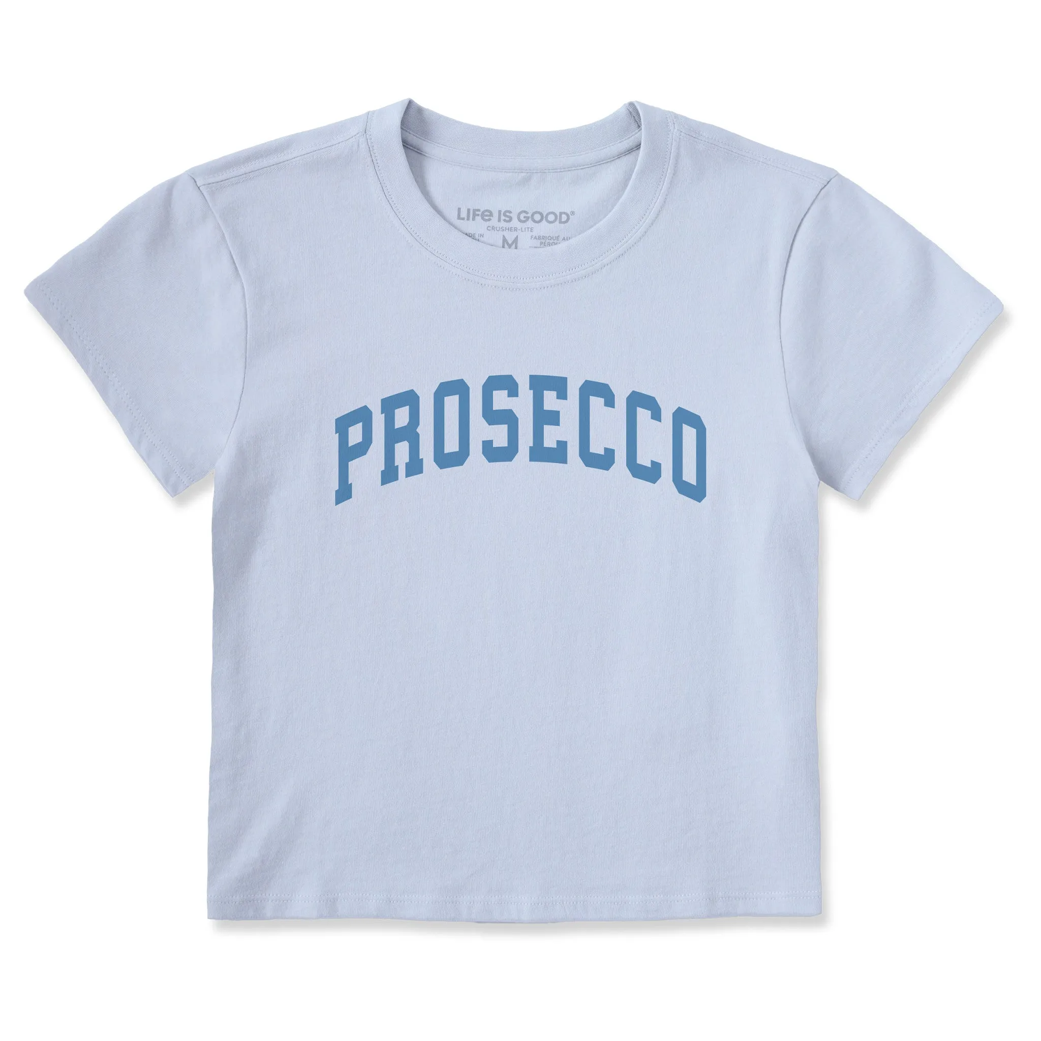 Women's Prosecco Arch Crusher-LITE Shrunken Tee sold by Life is Good