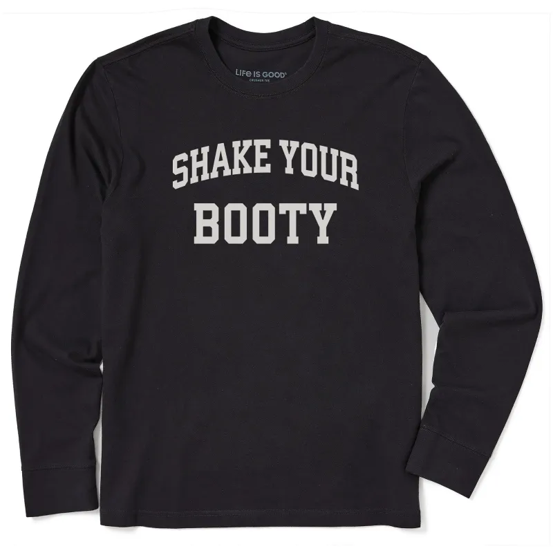 Men's Shake Your Booty Arch Long Sleeve Crusher Tee sold by Life is Good