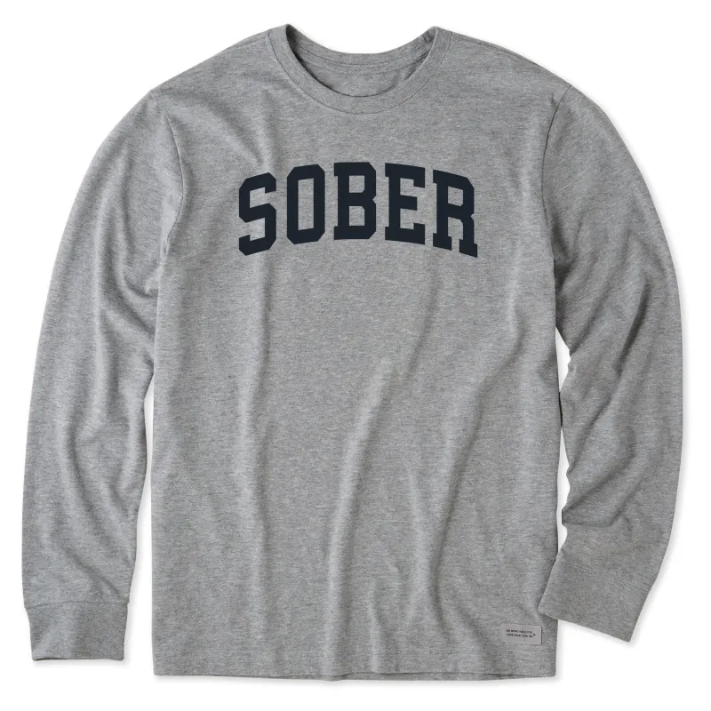 Men's Sober Arch Long Sleeve Crusher Tee sold by Life is Good