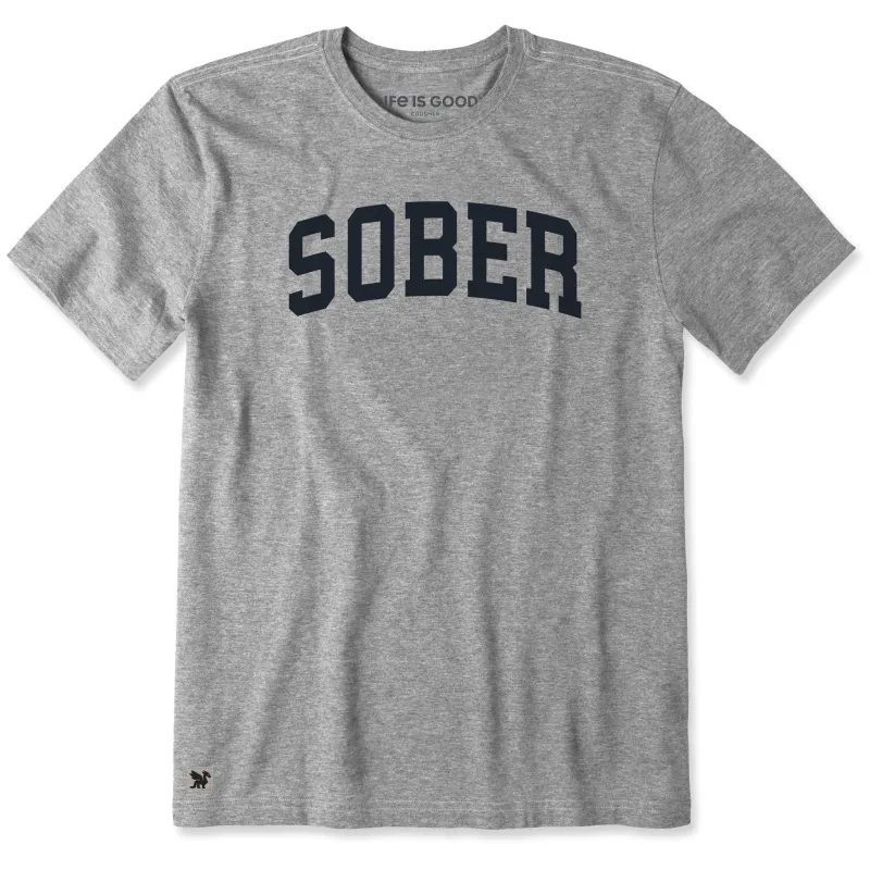 Men's Sober Arch Short Sleeve Crusher Tee sold by Life is Good