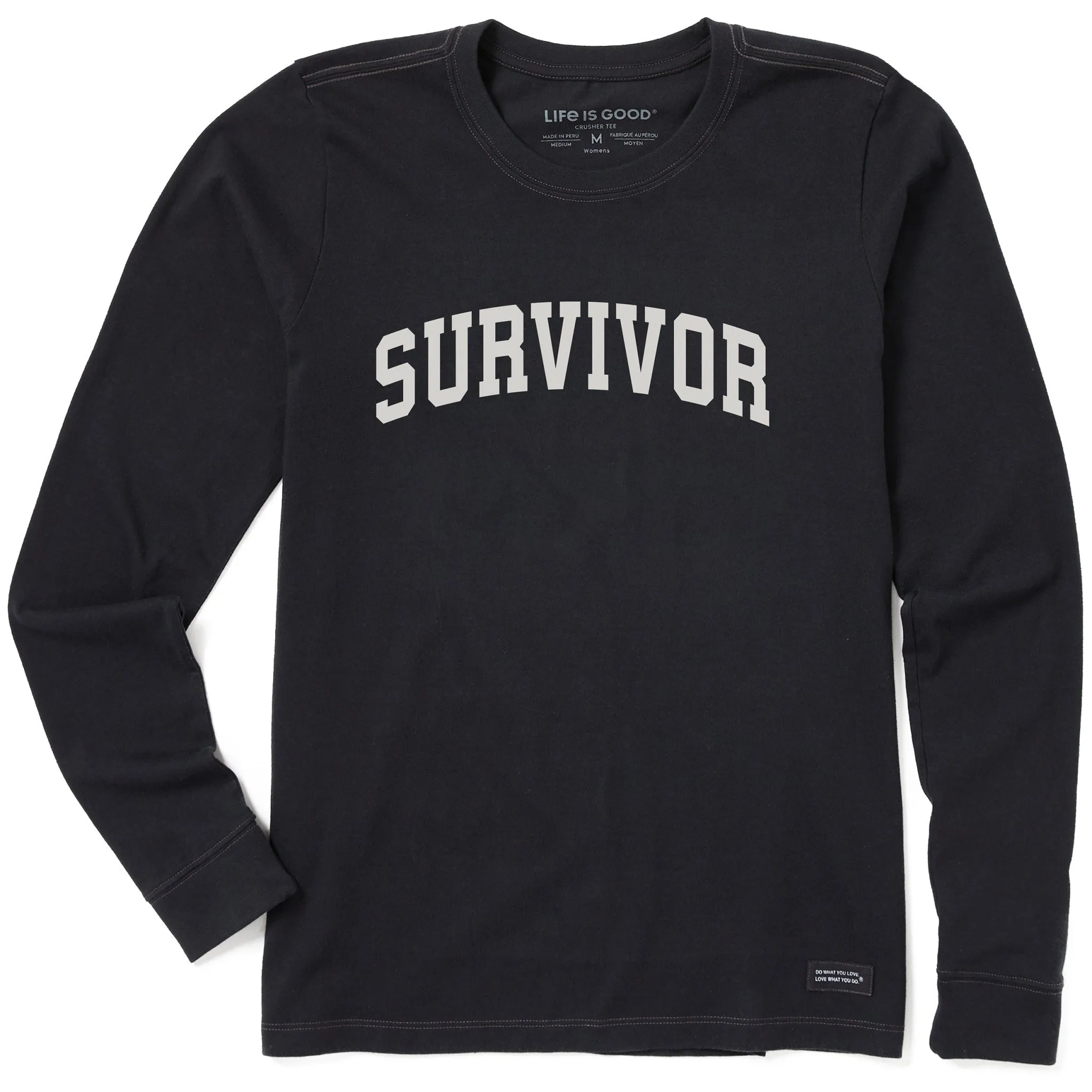 Women's Survivor Arch Long Sleeve Crusher Tee sold by Life is Good