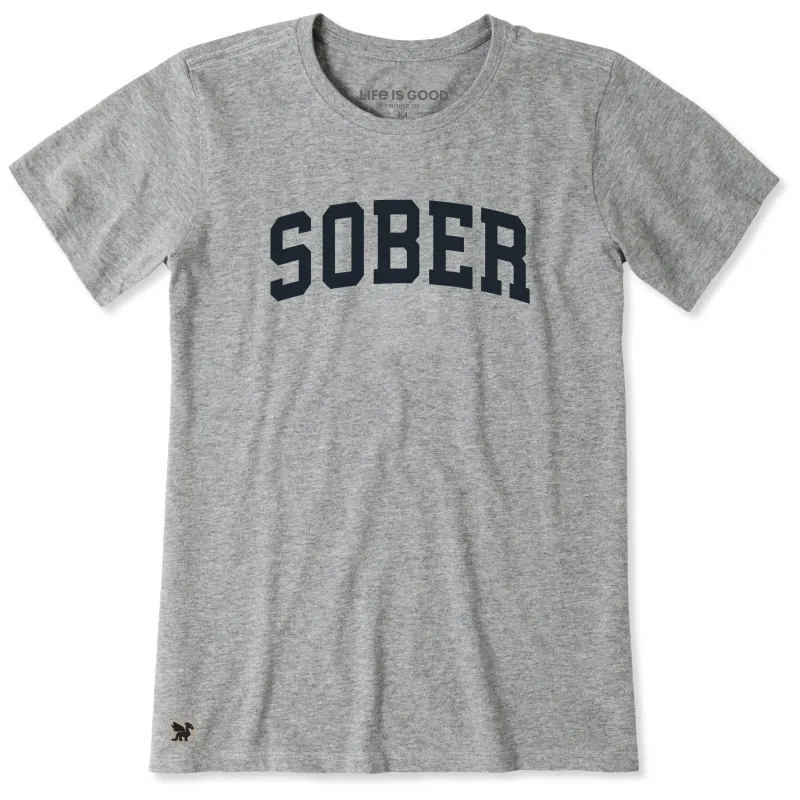 Women's Sober Arch Short Sleeve Crusher Tee sold by Life is Good