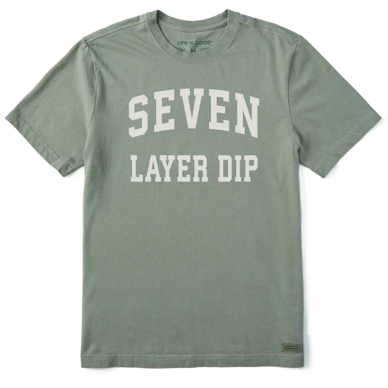 Men's Seven Layer Dip Arch Short Sleeve Crusher Tee sold by Life is Good