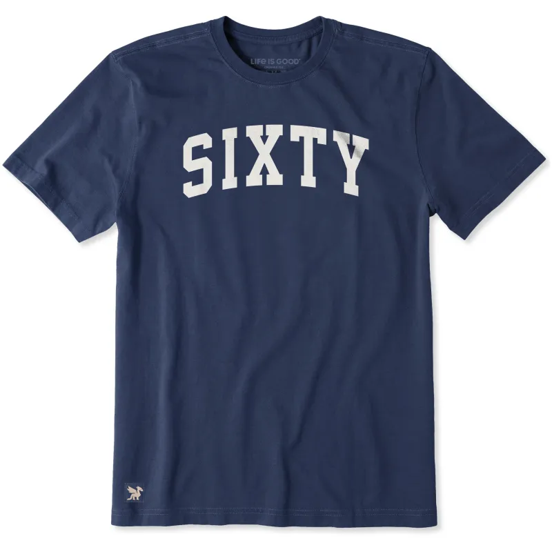 Men's Sixty Arch Short Sleeve Crusher Tee sold by Life is Good