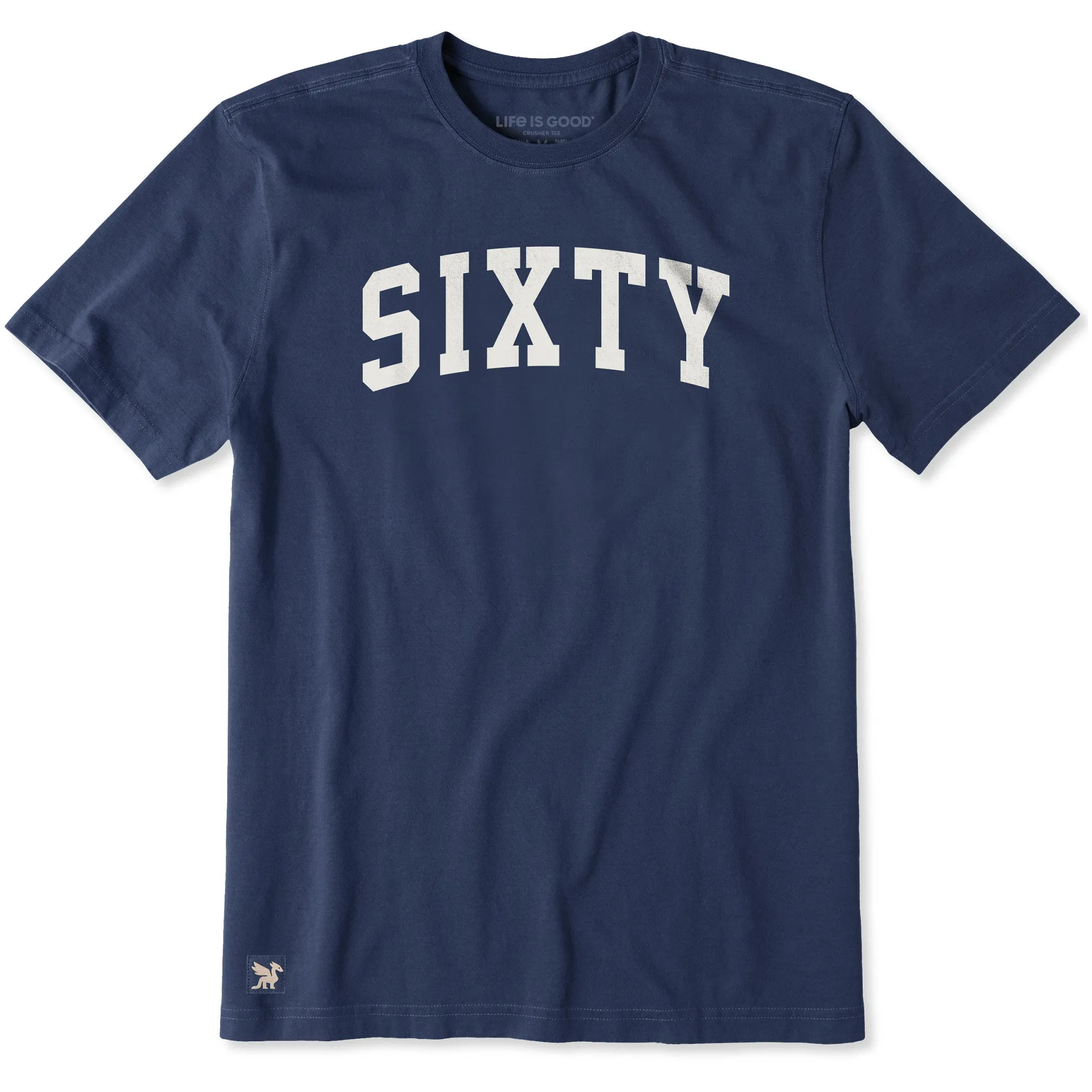 Men's Sixty Arch Short Sleeve Crusher Tee sold by Life is Good