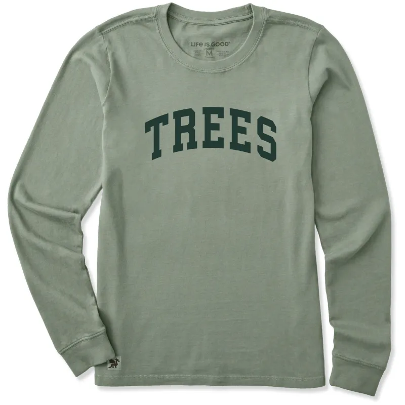 Women's Trees Arch Long Sleeve Crusher Tee sold by Life is Good