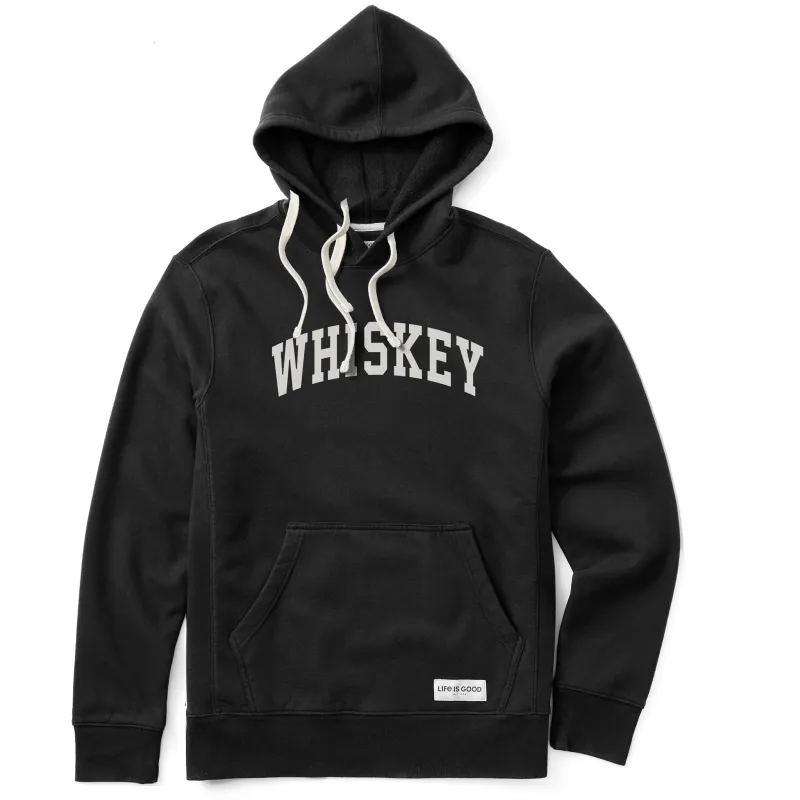 Men's Whiskey Arch Simply True Fleece Hoodie sold by Life is Good