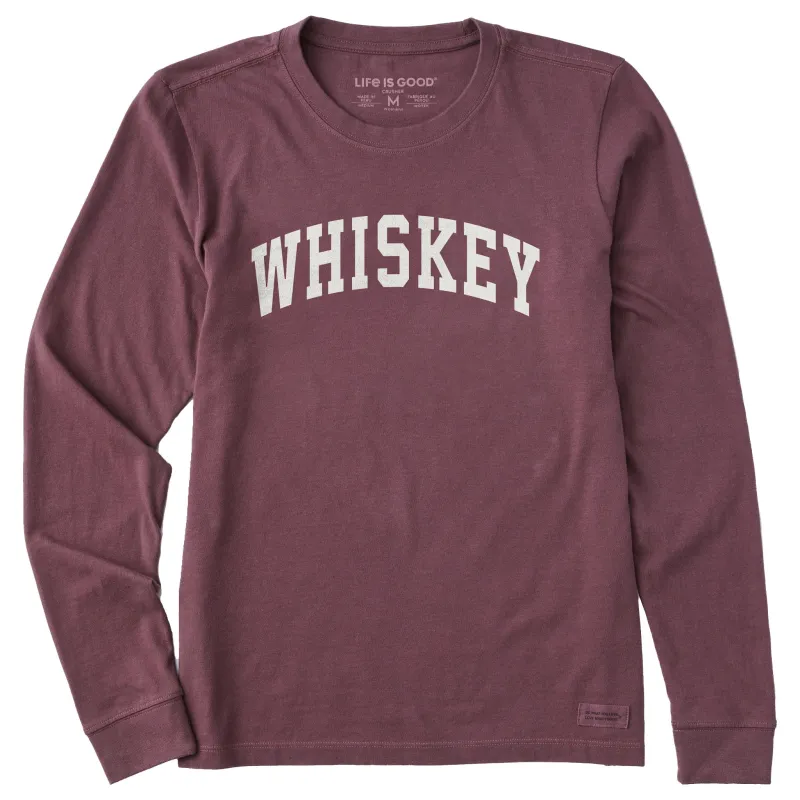 Women's Whiskey Arch Long Sleeve Crusher Tee made by Life is Good