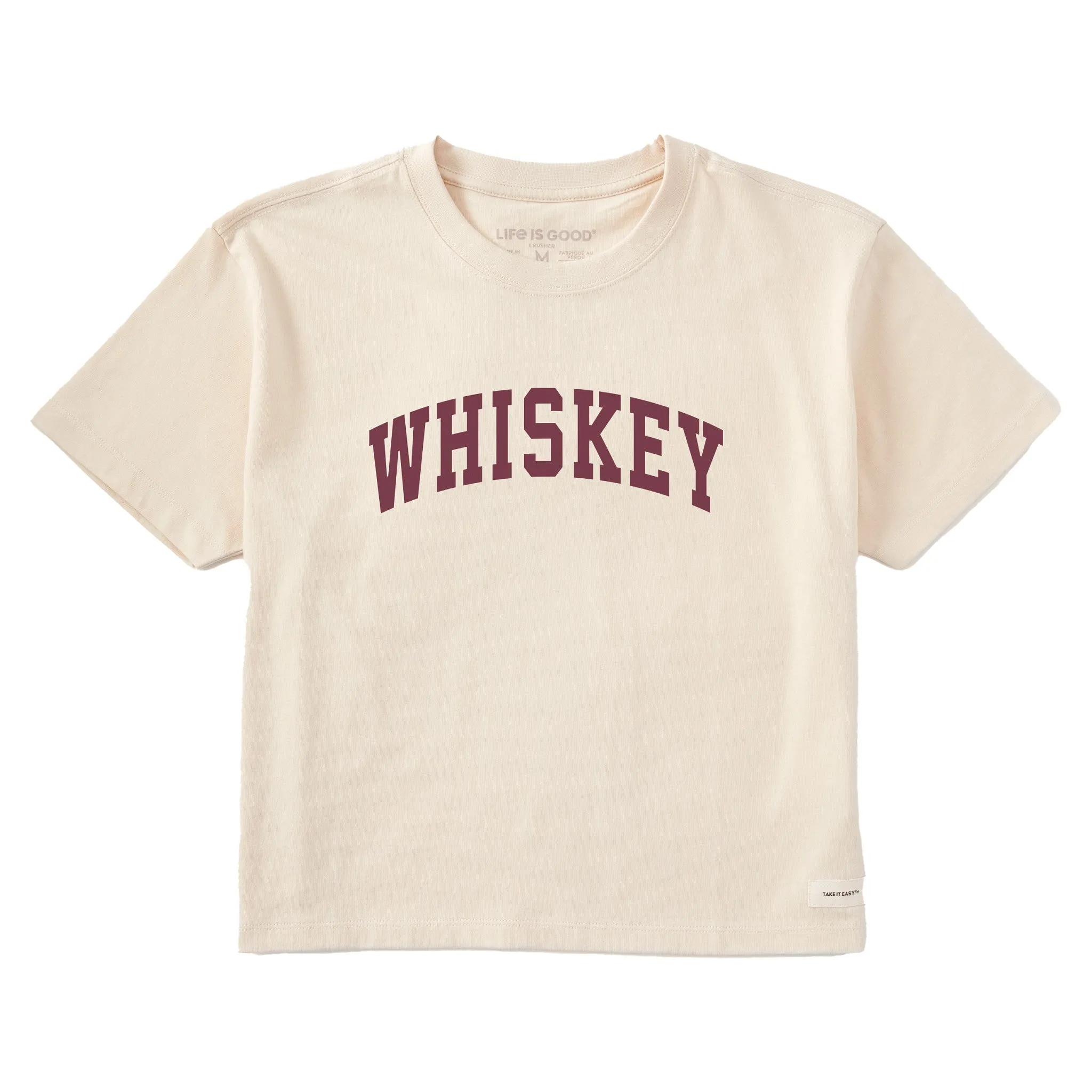 Women's Whiskey Arch Short Sleeve Crusher Boxy Tee sold by Life is Good