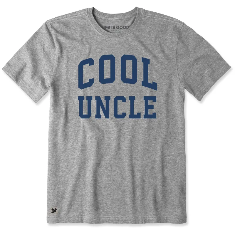 Men's Cool Uncle Arch Short Sleeve Crusher Tee sold by Life is Good