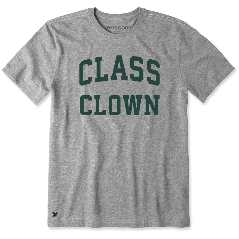 Men's Class Clown Arch Short Sleeve Crusher Tee sold by Life is Good
