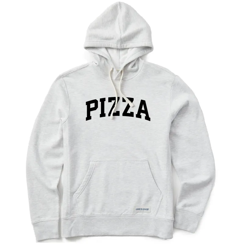Men's Pizza Arch Simply True Fleece Hoodie sold by Life is Good