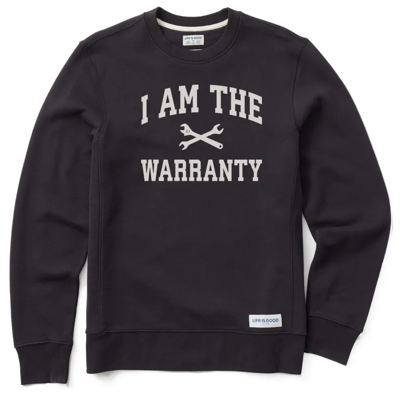 Men's I Am the Warranty Arch Simply True Fleece Crew sold by Life is Good