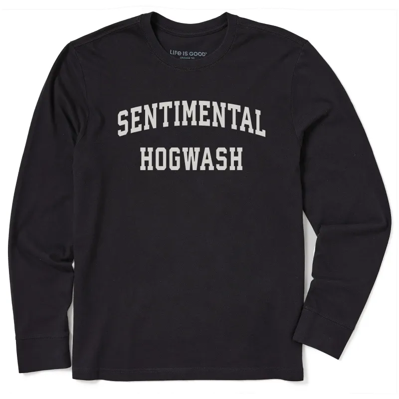Men's Sentimental Hogwash Arch Long Sleeve Crusher Tee sold by Life is Good