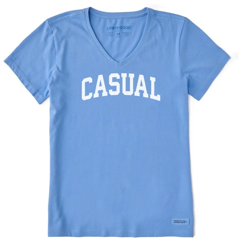 Women's Casual Arch Short Sleeve Crusher Vee sold by Life is Good