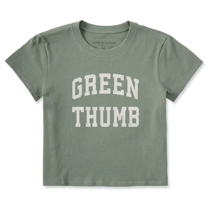 Women's Green Thumb Arch Crusher-LITE Shrunken Tee sold by Life is Good