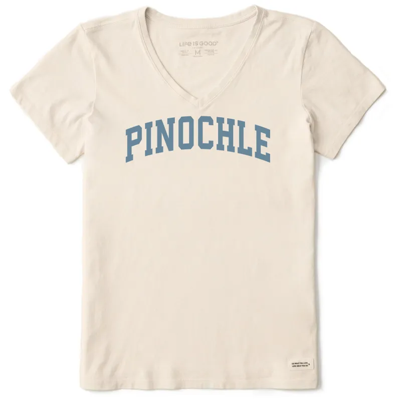 Women's Pinochle Arch Short Sleeve Crusher Vee sold by Life is Good