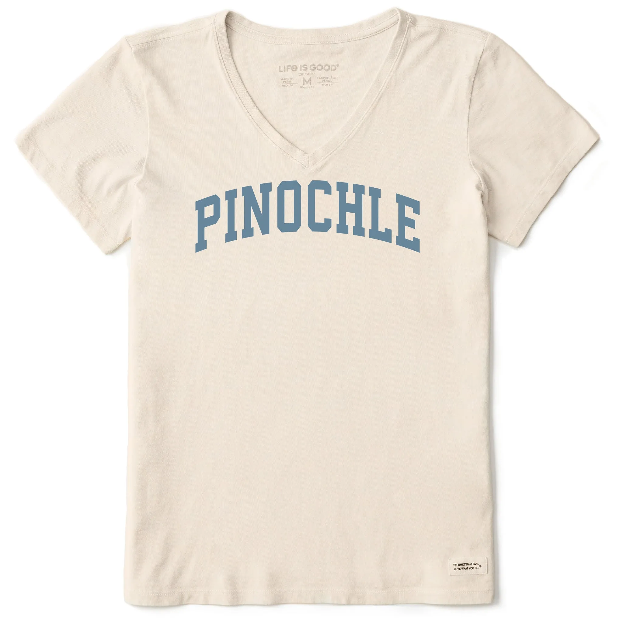 Women's Pinochle Arch Short Sleeve Crusher Vee sold by Life is Good